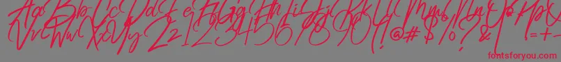 Radicalis Font – Red Fonts on Gray Background