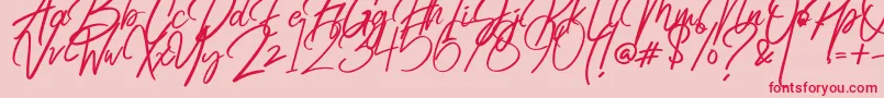 Radicalis Font – Red Fonts on Pink Background