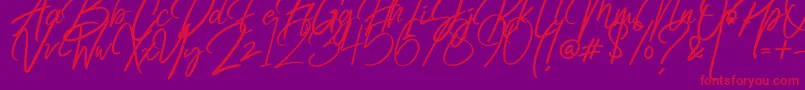 Saiba mais sobre a fonte Radicalis Fonte Radicalis – fontes vermelhas em um fundo violeta