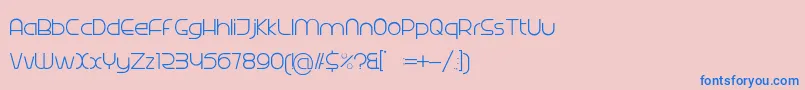 Radina Font – Blue Fonts on Pink Background