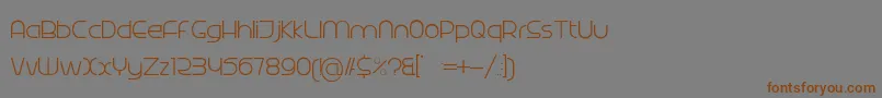 Radina Font – Brown Fonts on Gray Background