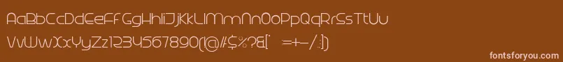 Radina Font – Pink Fonts on Brown Background
