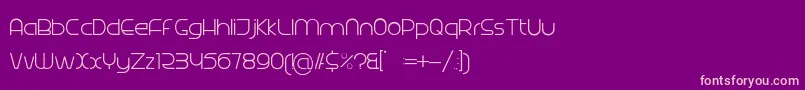 Radina Font – Pink Fonts on Purple Background