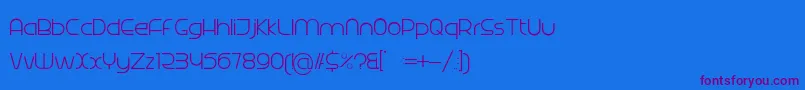 Radina Font – Purple Fonts on Blue Background