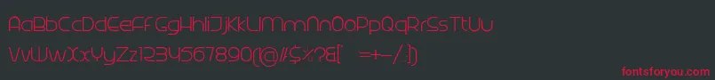 Radina Font – Red Fonts on Black Background
