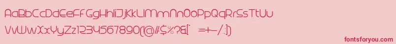 Radina Font – Red Fonts on Pink Background
