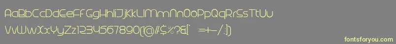 Radina Font – Yellow Fonts on Gray Background