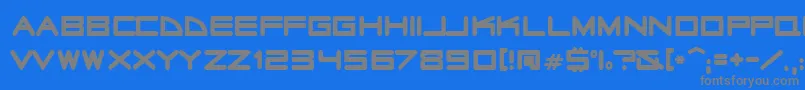 radio stars Font – Gray Fonts on Blue Background