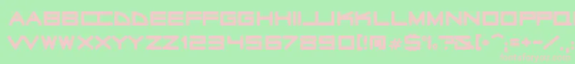 radio stars Font – Pink Fonts on Green Background