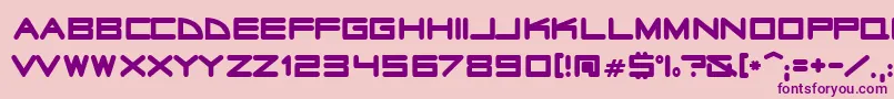radio stars Font – Purple Fonts on Pink Background
