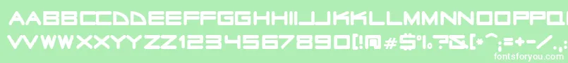 radio stars Font – White Fonts on Green Background