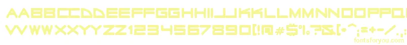 radio stars Font – Yellow Fonts on White Background