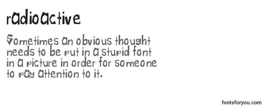 Review of the Radioactive (138079) Font