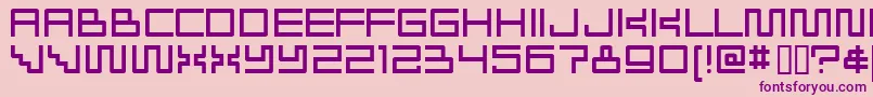RADIOAKTIVITET Font – Purple Fonts on Pink Background
