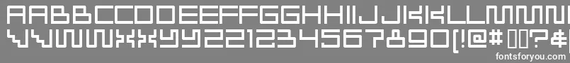 RADIOAKTIVITET Font – White Fonts on Gray Background