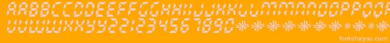RADIOLAND Font – Pink Fonts on Orange Background