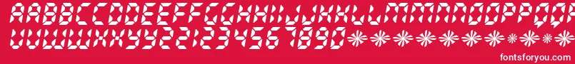 RADIOLAND Font – White Fonts on Red Background