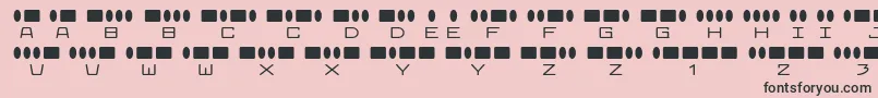 radios in motion Font – Black Fonts on Pink Background