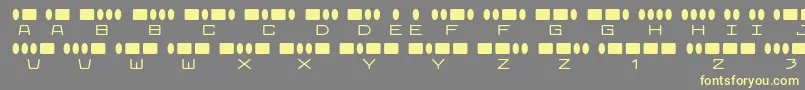 radios in motion Font – Yellow Fonts on Gray Background