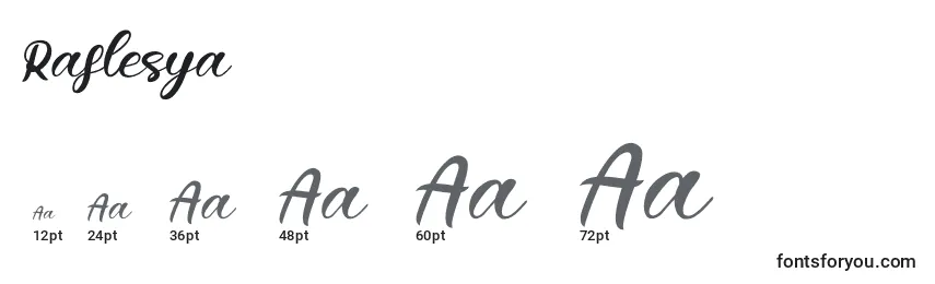 Raflesya Font Sizes