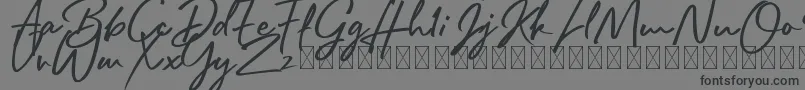Police Rafttel Script DEMO – polices noires sur fond gris
