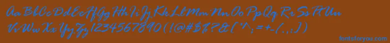 Шрифт rage – синие шрифты на коричневом фоне