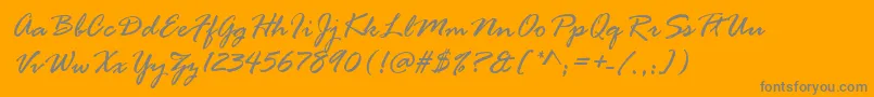 Więcej informacji o czcionce rage Czcionka rage – szare czcionki na pomarańczowym tle