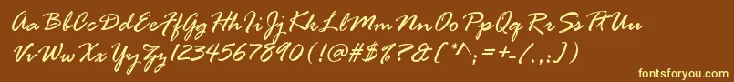 fuente rage – Fuentes Amarillas Sobre Fondo Marrón
