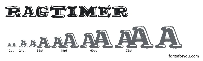 Размеры шрифта Ragtimer
