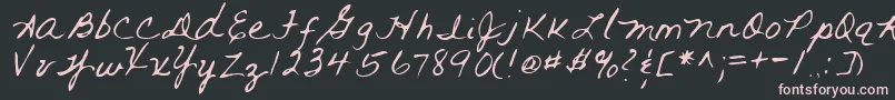 RAI      Font – Pink Fonts on Black Background