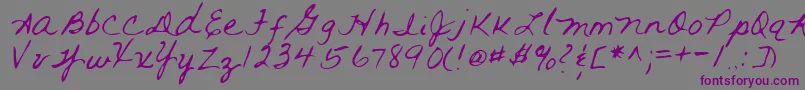 Weitere Informationen zur RAI     -Schriftart RAI     -Schriftart – Violette Schriften auf grauem Hintergrund