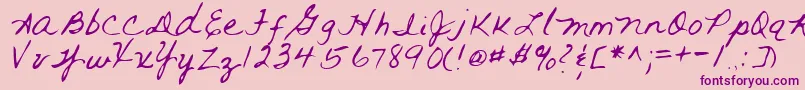 Weitere Informationen zur RAI     -Schriftart RAI     -Schriftart – Violette Schriften auf rosa Hintergrund