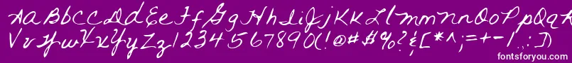RAI      Font – White Fonts on Purple Background