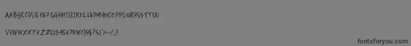 fuente Rain Brush Dafont – Fuentes Negras Sobre Fondo Gris