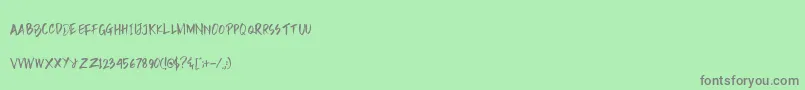 Police Rain Brush Dafont – polices grises sur fond vert