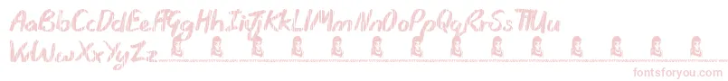 Шрифт Rain Shower – розовые шрифты