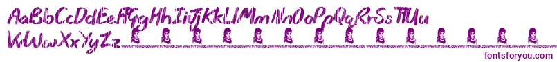 Rain Shower-fontti – violetit fontit