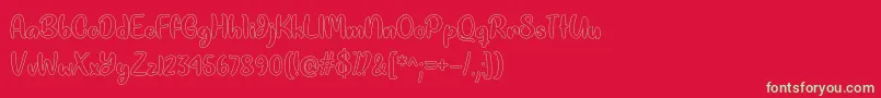 Rainbow Colors   Font – Green Fonts on Red Background