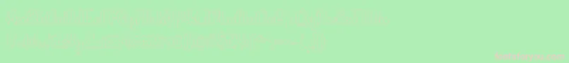 フォントRainbow Colors   – 緑の背景にピンクのフォント
