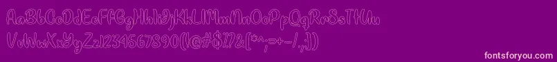 Rainbow Colors   Font – Pink Fonts on Purple Background