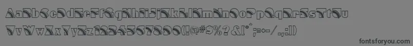 Rainbow Font – Black Fonts on Gray Background