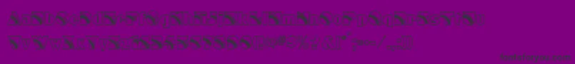 Rainbow Font – Black Fonts on Purple Background