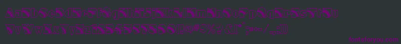 Rainbow Font – Purple Fonts on Black Background