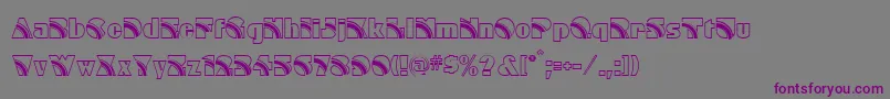 Rainbow Font – Purple Fonts on Gray Background