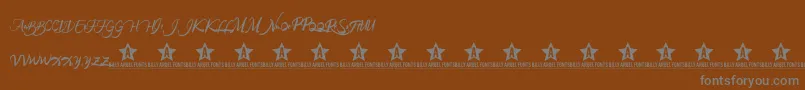 RAINFOREST TRIAL    Font – Gray Fonts on Brown Background
