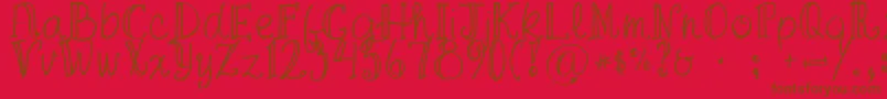 FgaprilTrial Font – Brown Fonts on Red Background