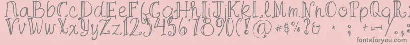 FgaprilTrial Font – Gray Fonts on Pink Background