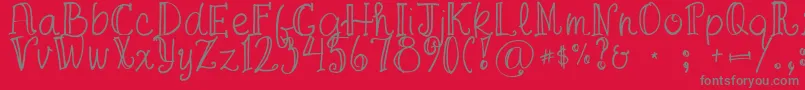 FgaprilTrial Font – Gray Fonts on Red Background