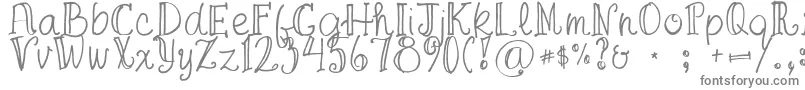 FgaprilTrial Font – Gray Fonts on White Background