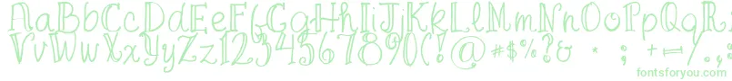 FgaprilTrial Font – Green Fonts on White Background